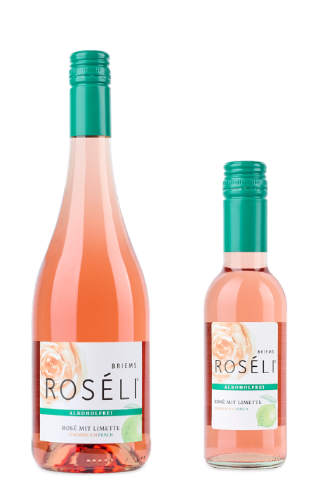 Flaschen Roséli Alkoholfrei